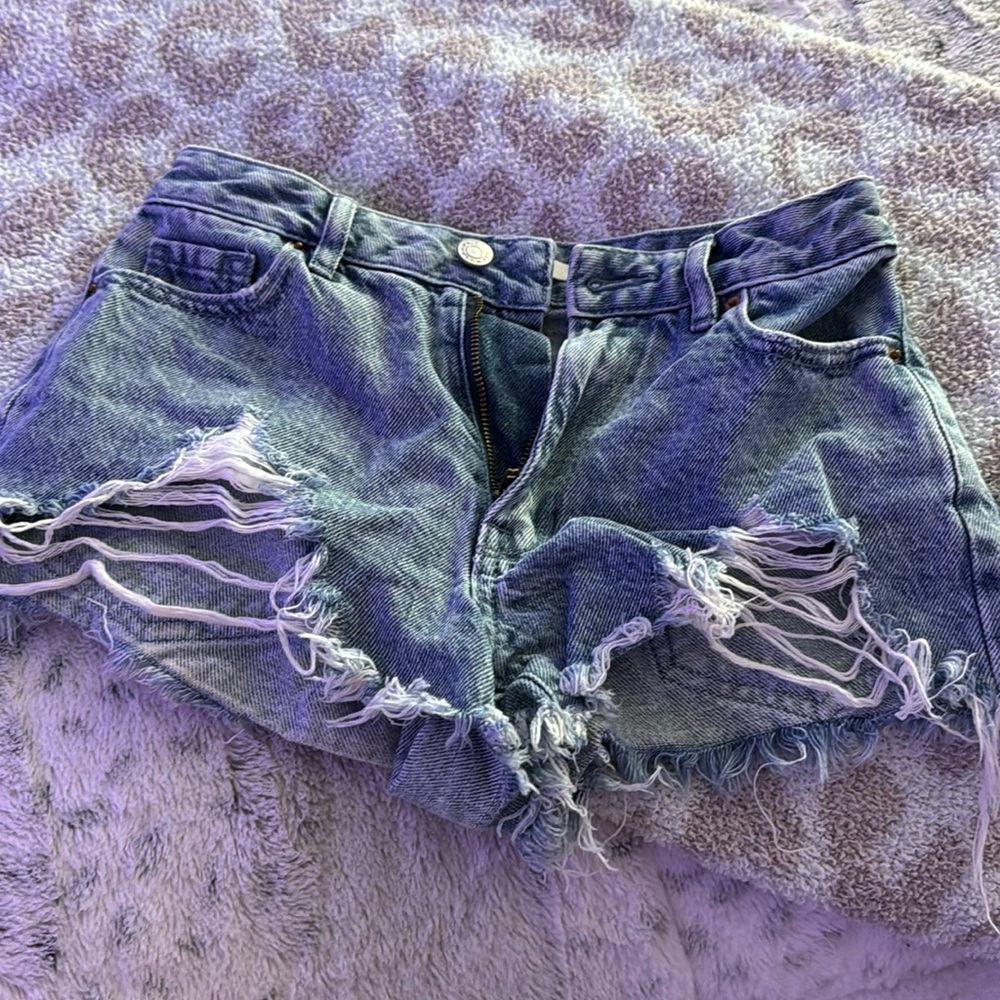 Paxon high-rise jeans shorts ripped